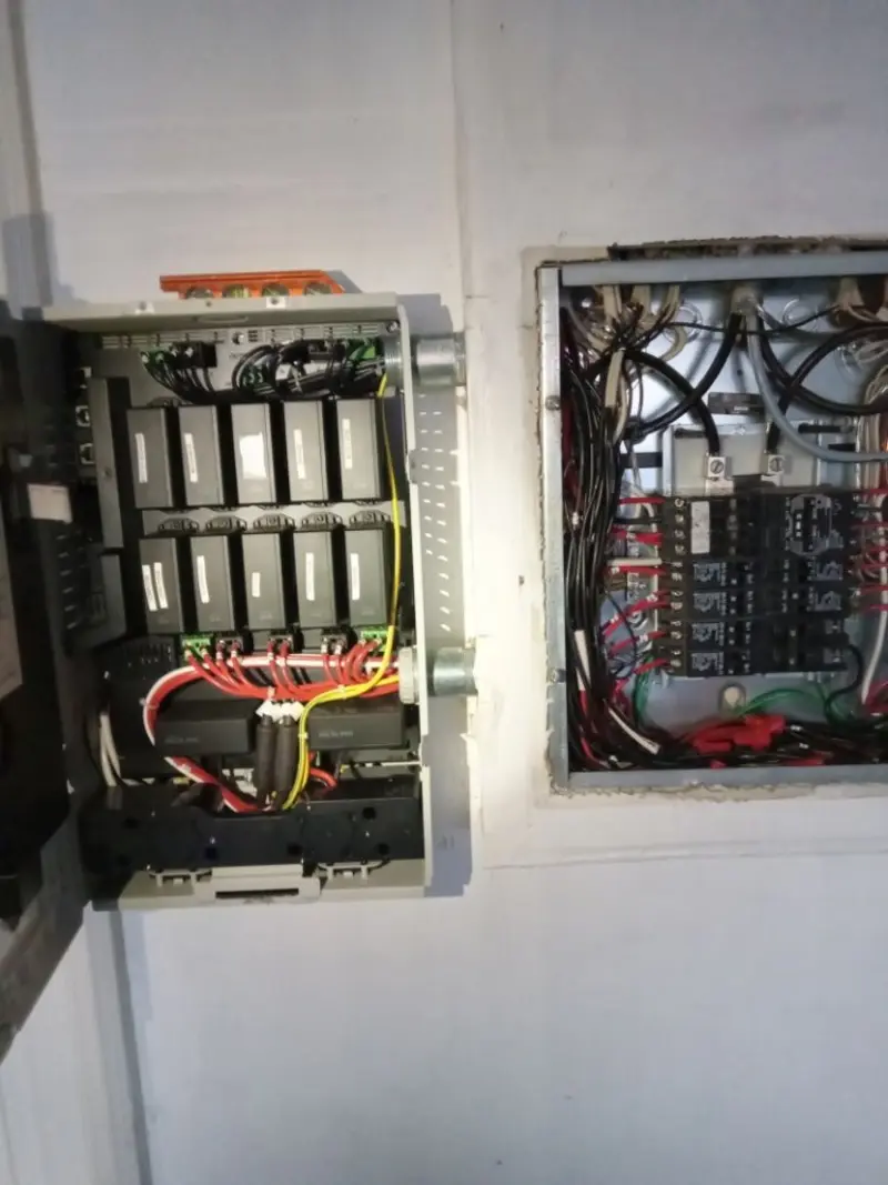 Electrical panel upgrade completed for Indoor Lighting Installation in Roxborough Park